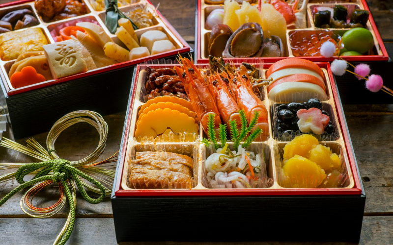 alt="おせち料理 重箱 由来 意味"