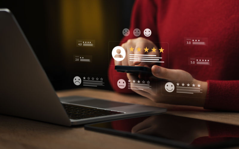 SNS活用検定の口コミを調べる人のイメージ